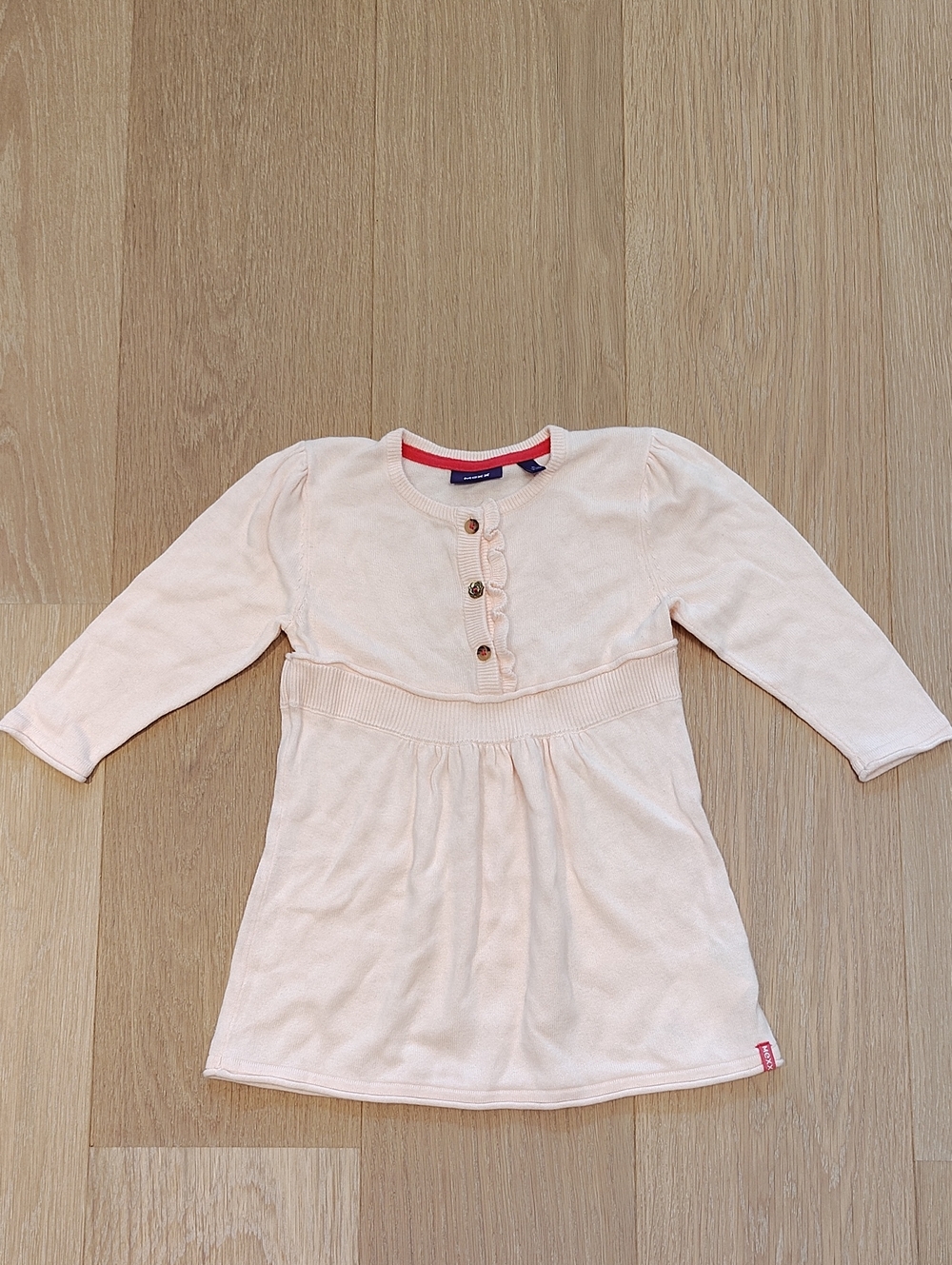 Mexx Light Pink Knit Cardigan with Coral Trim